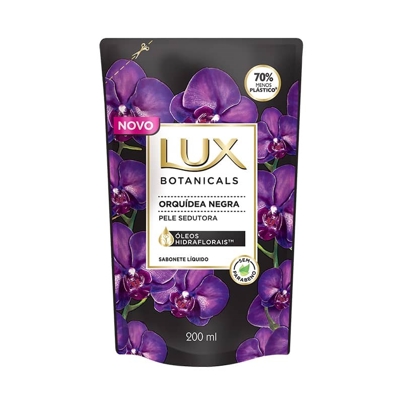Sabonete Líquido Lux Botanicals Orquídea Negra Refil 200ml
