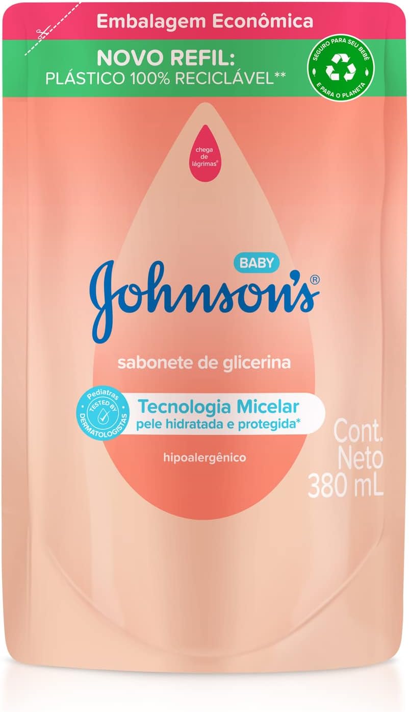 Sabonete Líquido Refil Johnson's Baby Cabeça aos Pés 380ml
