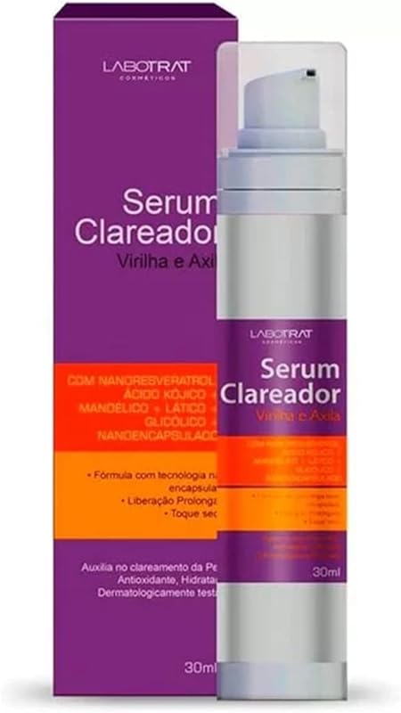 Serum Clareador de Pele Clareia Manchas Virilha E Axila Renovação Celular Tecnologia Nanoencapsulada Antioxidante Labotrat 30ml