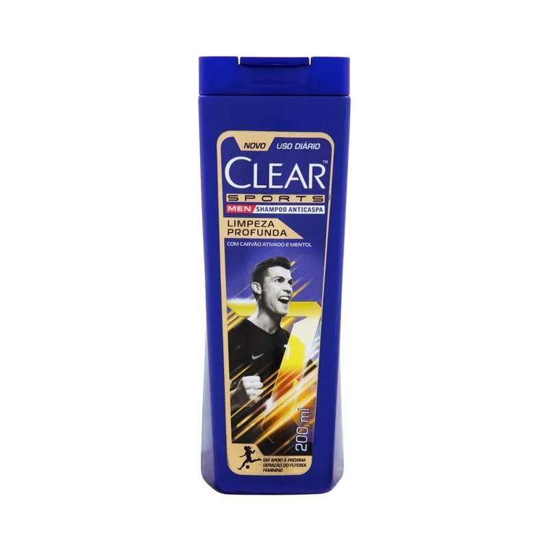 Shampoo Anticaspa Clear Sports Men Limpeza Profunda 200ml