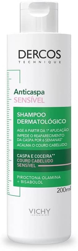Shampoo Anticaspa Vichy Dercos Couro Cabeludo Sensível 200ml