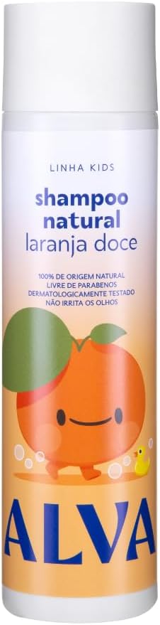Shampoo Infantil Alva Laranja Doce e Baunilha Vegano 250ml