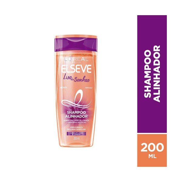 Shampoo L'Oréal Paris Elseve Liso dos Sonhos 200ml