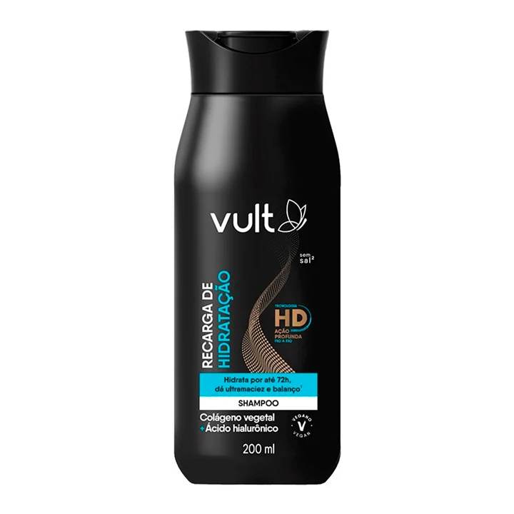 Shampoo Recarga de Hidratação Vult Cabelos 200ml
