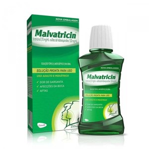 Solução Antisséptica Bucal Malvatricin PPU 250ml