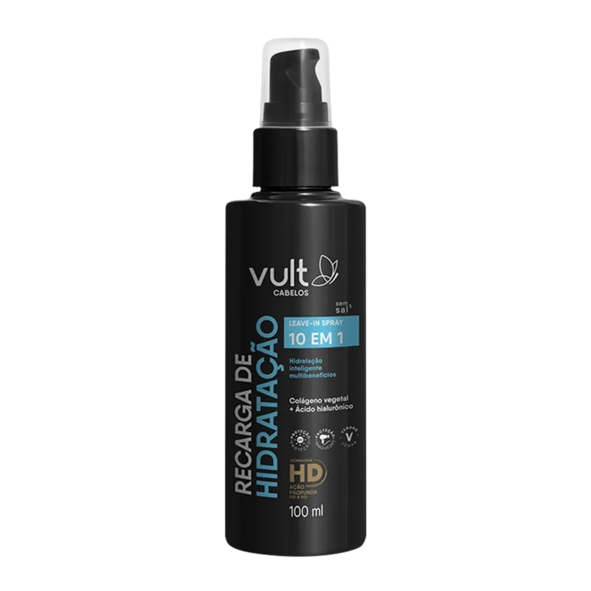Spray Leave-in Vult Cabelos Recarga de Hidratação 10 em 1 100ml
