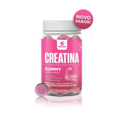 Super Gummy Creatina Sabor Tutti-Frutti 60 gomas