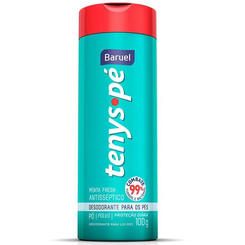Talco Tenys Pé Baruel Pó Menta Fresh 100g