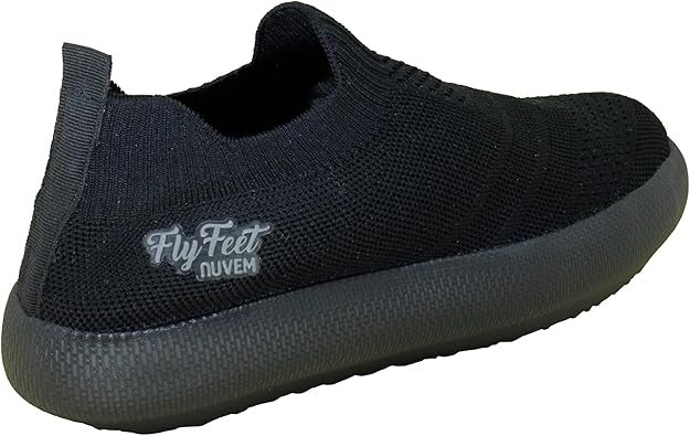 Tênis Ortopédico Flyfeet Nuvem Knit Preto 34/35 AC357