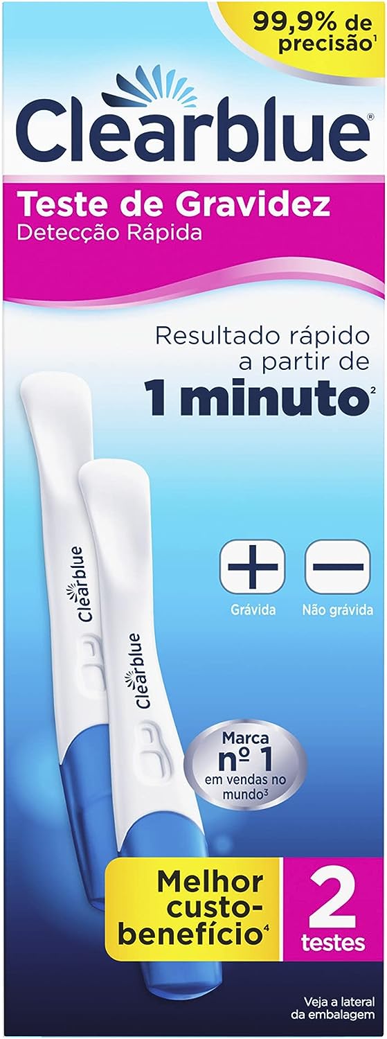 Teste de Gravidez Clearblue Detecção Rápida 2 unidades