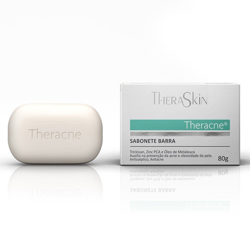 Theracne Antiacne Sabonete Facial em Barra TheraSkin 80g