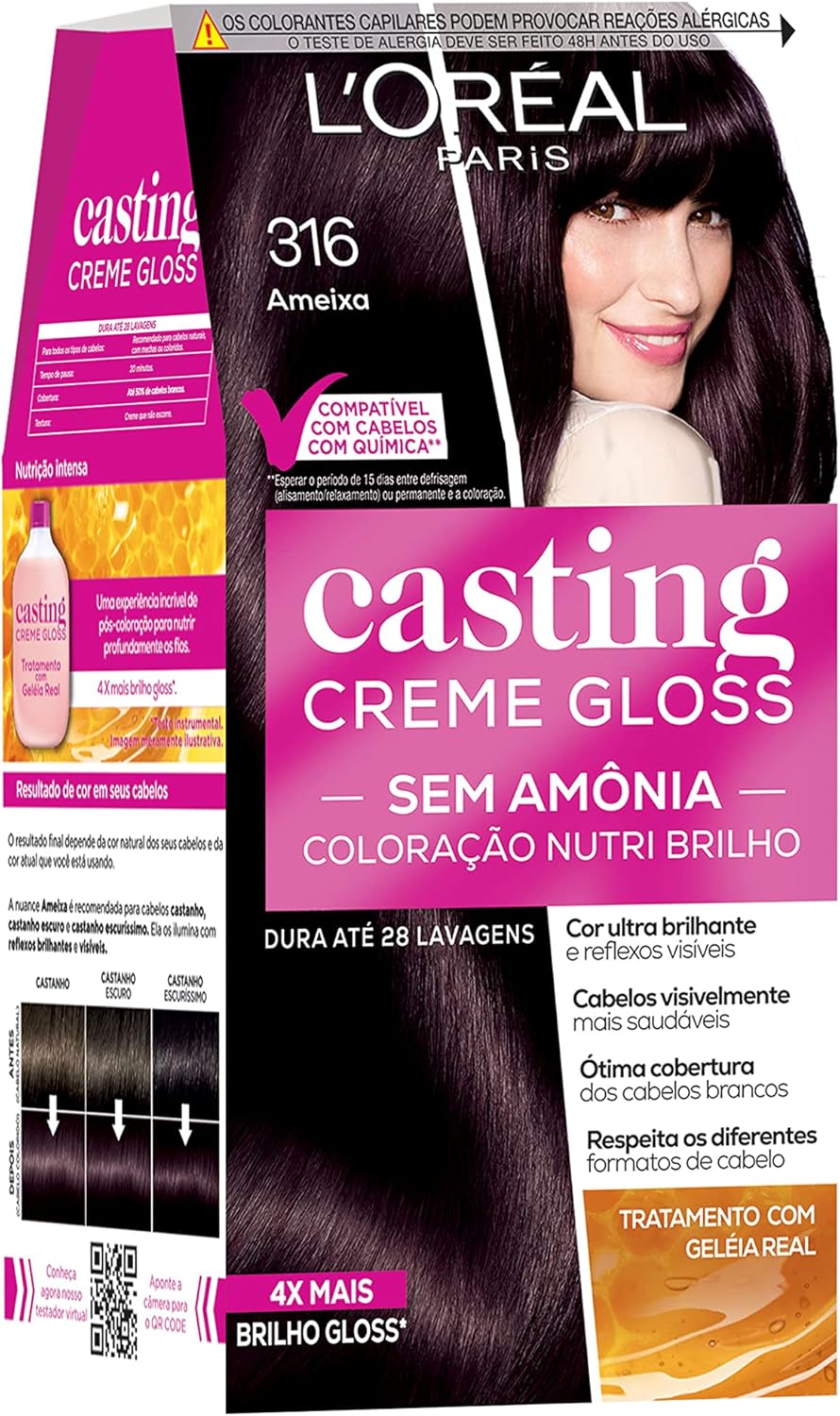Tinta de Cabelo Casting Creme Gloss LOréal Paris 316 Ameixa