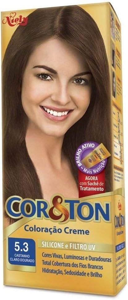 Tintura Cor&Ton 5.3 Castanho Claro Dourado 180g