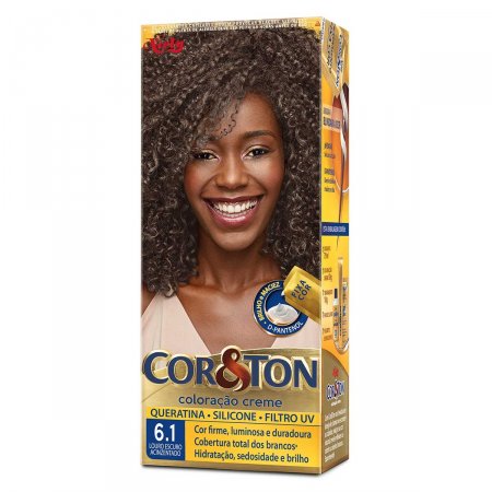 Tintura Cor&Ton Niely 6.1 Louro Escuro Acinzentado 1 unidade
