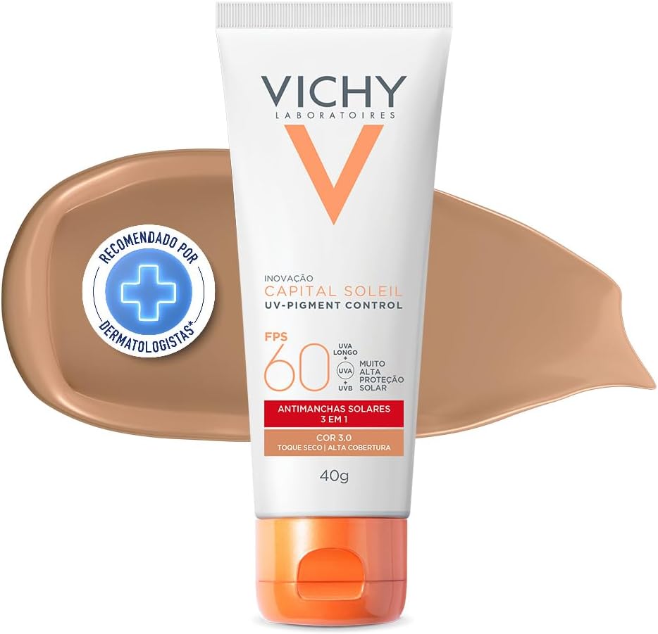 Vichy UV Pigment Control FPS60 Protetor Solar Facial com Cor 3.0 40g