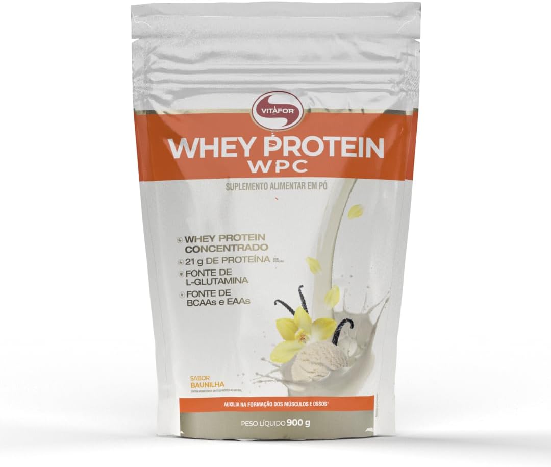 Whey Protein WPC Vitafor Baunilha 900g